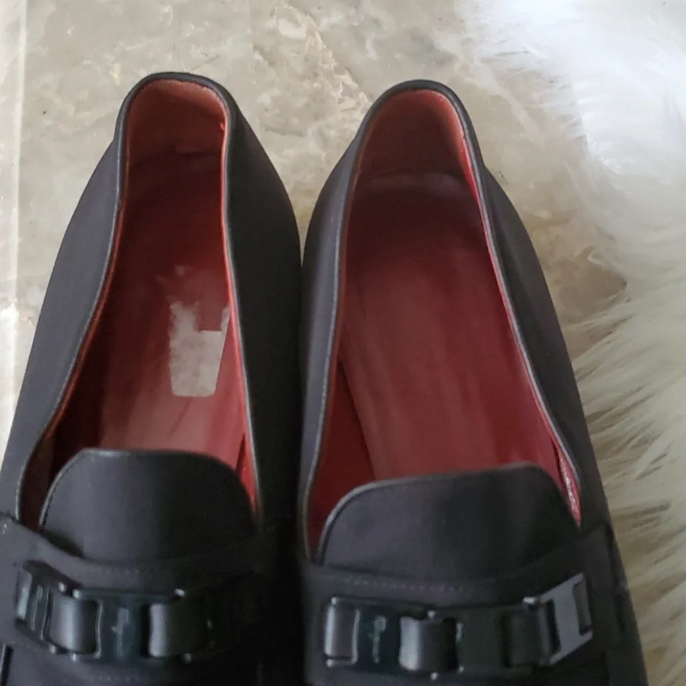 Salvatore ferragamo sport  black canvas slipon loafers size 11B - Picture 6 of 17